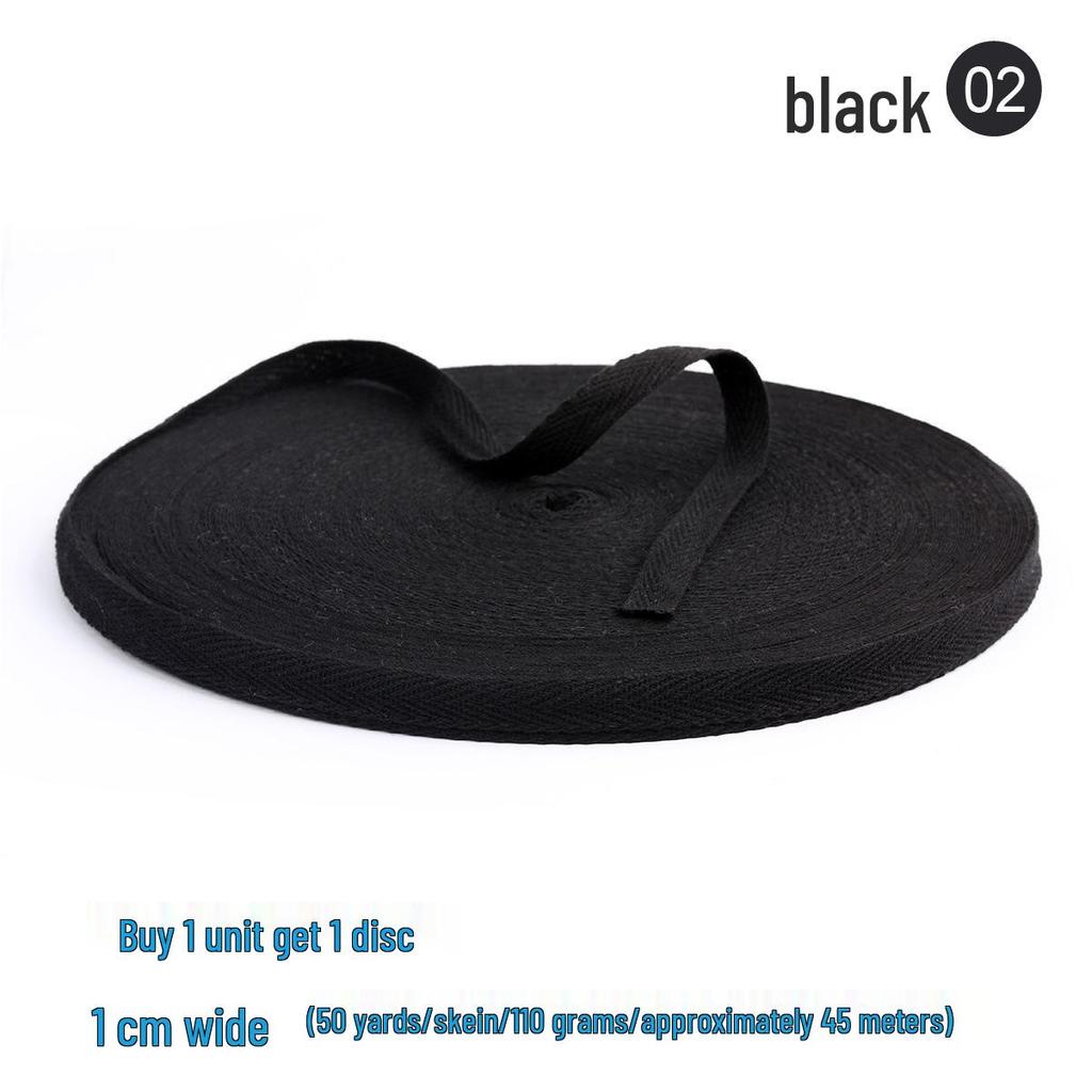 1cm Red-Purple Cotton Herringbone Tape: Festive Piping & Full-Edge Webbing