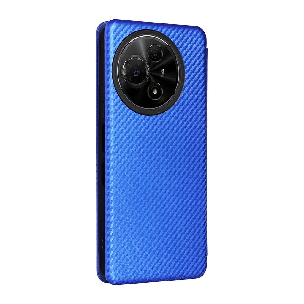 TCL 60 NxtPaper 4G Kılıfı Karbon Fiber Doku Düşmeye Dayanıklı PU Deri Telefon Kılıfı