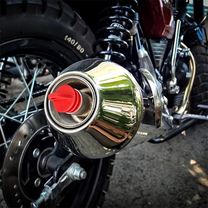 Exhaust Pipe Plug Motorcycle Motocross Tailpipe Rubber Air Bleeder Plug Exhaust Silencer Wash Plug Pipe Protector