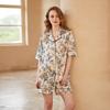 [Bai Haitang] Annual pajamas women's summer ice silk short-sleeved high-end plus size loungewear set