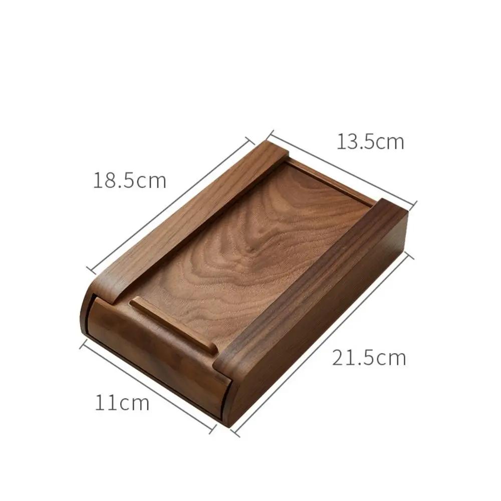 Pull Type Under Desk Natural Adhesive Bamboo/Walnut Home Storage Hidden Drawer Stationery Container Wooden Storage Drawer