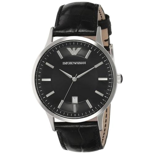 

Emporio Armani EMPORIO ARMANI watch, stainless steel (SS) with leather strap, AR2411