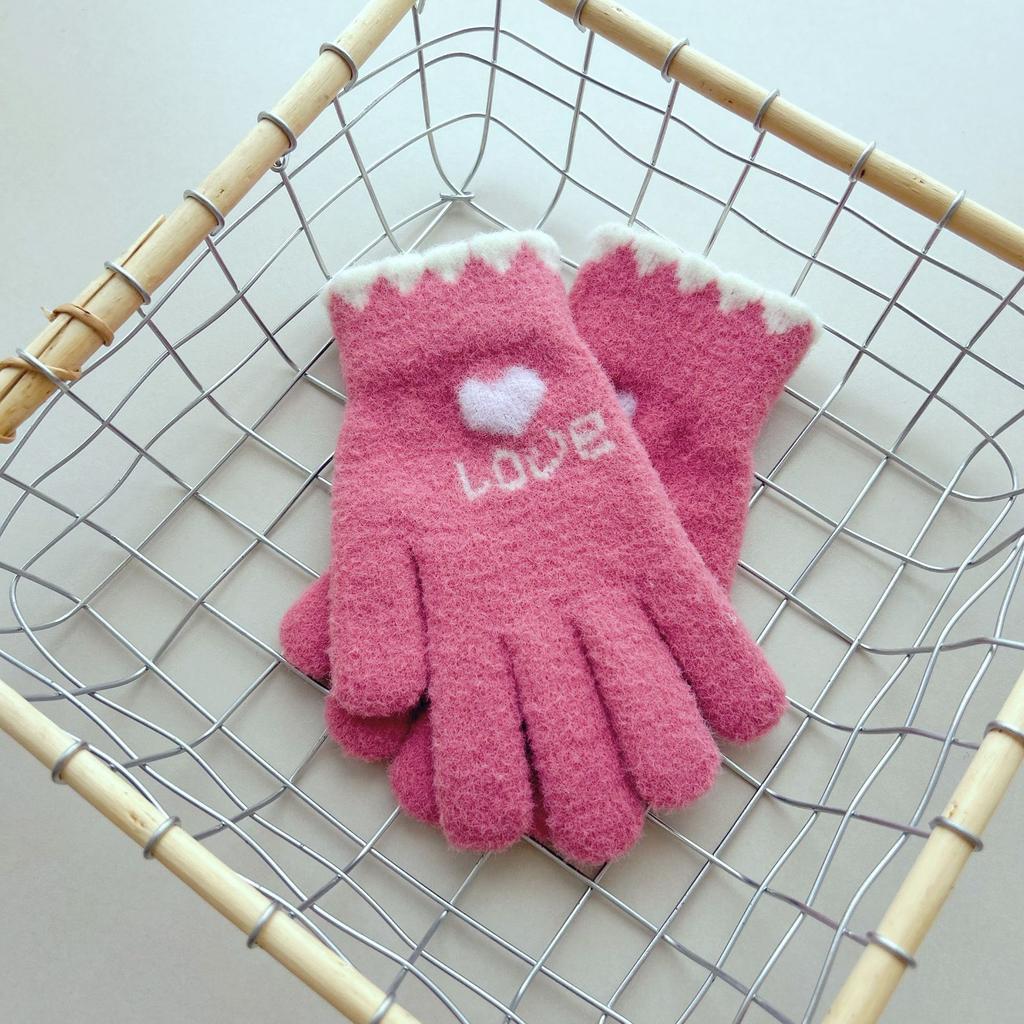 Gloves Women's Winter Velvet Thickened Warm Knitted Women's Riding Cold-proof Driving Antifreeze Touch Screen Winter Cotton Gloves