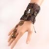 Steampunk Fingerless Lace Gloves for Women Stage Performance Props Gear Rings Gloves Vintage Victorian Wristband Gloves