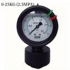 Xin Tester PP Diaphragm Pressure Gauge Plastic Double Sided PCB 2 Anti-corrosion Water Pressure Gauge 10kg 1 4 7kg PVC Acid