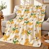 CartoonShibaInu Throw 240g Flannel Blanket, Suitable for Sofas, Beds, Offices, Exquisite Gift Blankets