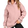 Womens Oversized Hooded Sweatshirt With 3D Print Long Sleeve Loose Fit Casual Top