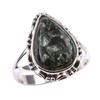 Natural Seraphinite Gemstone 925 Solid Sterling Silver Jewelry Ring Size 9 L5t87