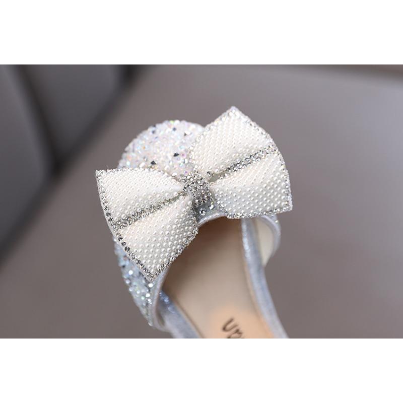 Spring-summer new style Korean-style girls' princess small/medium/large children's flat shoes, dance performance shoes