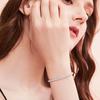 New 925 Sterling Silver Bracelet Personality Charm Simple Shiny Zircon Bracelet Birthday Gift for Women's Exquisite Jewelry