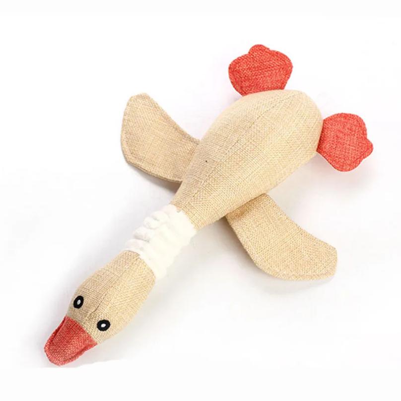 30cm Pet Mallard Duck Dog Toy for Big Chewers Dog Squeaky Wild Goose Puzzle Training Toys Cute Soft Dog Chew Toy with Squeaker