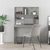 VidaXL Desk with Shelves Concrete Grey 102x45x148 Cm Engineered Wood 823004