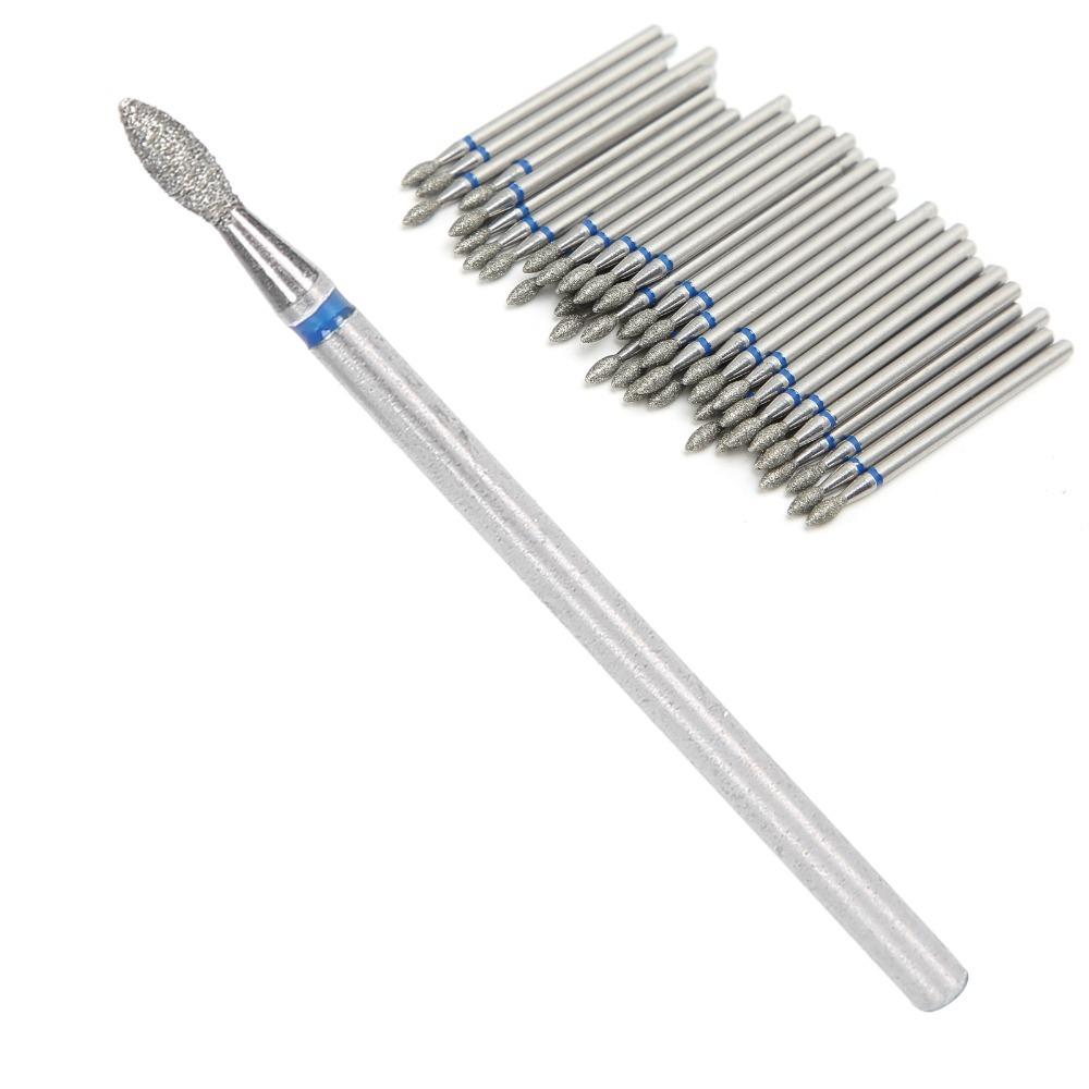 50pcs 3/32'' Shank M-2.7mm Carbide Nail Polishing Bits  For Acrylic Nails