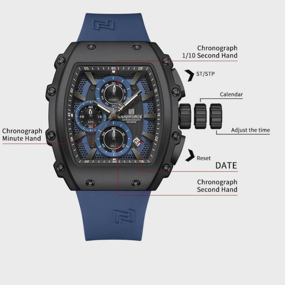 Men Sport Waterproof Quartz Watch Luxury Barrel-Shaped Steel Band Alloy Dial Casual Couple Luminous Wristwatch