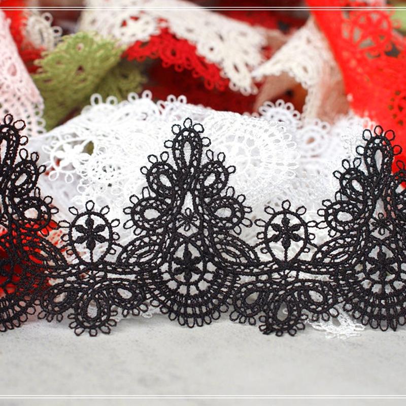 1PC DIY Curtains Flexible Skirts Soft Hair Accessories Trim Material Gift Packaging Delicate Tablecloths Lace Decorative 5.5CMx1M