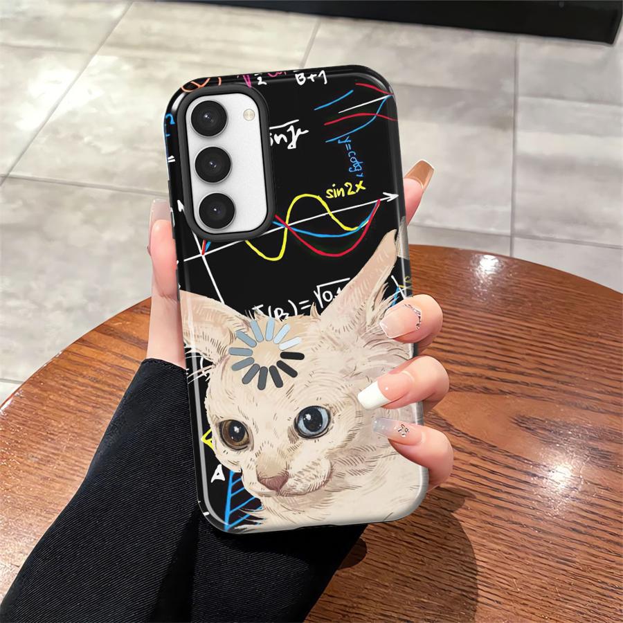 

A Cat That Loves Learning Phone Case for Samsung Galaxy S25 S20 FE A56 A36 A26 S23Ultra S25Ultra A16 S23 S24 Ultra Soft Cover Galaxy A16