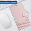 For Samsung Galaxy A16 5G/A16 4G Case Imprinted Honeycomb RFID Blocking Leather Phone Cover with Strap