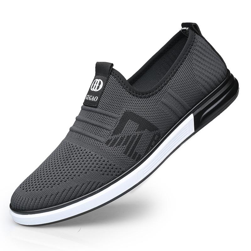 

Old man head casual shoes men s 2025 spring breathable shoes cloth shoes lazy mesh shoes men s middle-aged and elderly breathable sports shoes 37