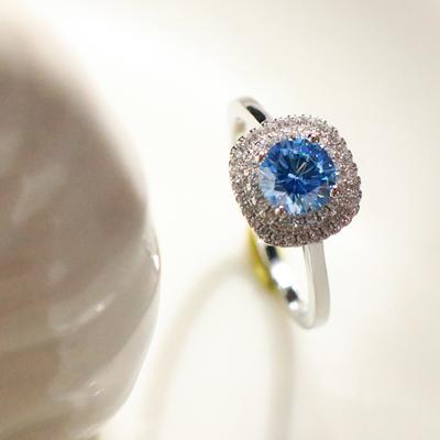 Diwenfu oryginalna 925 Sterling Silver niebieski topaz pierścionek Fine Bohemia biżuteria Bizuteria kamień szlachetny srebro 925 biżuteria pierścionki Box Anel
