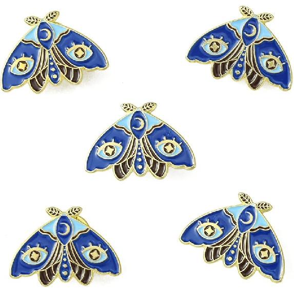 Airssory 5 Pcs Golden Color Bee with Beehive Enamel Alloy Brooches Lovely Insect Animal Badge Pins for DIY Clothes Backpack Decooration Craft Banquet