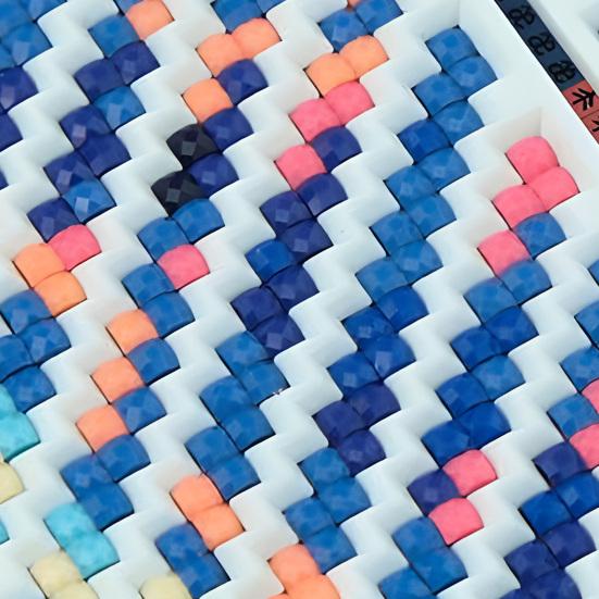 Diamond Art Zigzag Rulers Diamond Craft Grid Rulers Precise Diamond Placement Tool for Square Diamond Art Kits Crafting Accessories