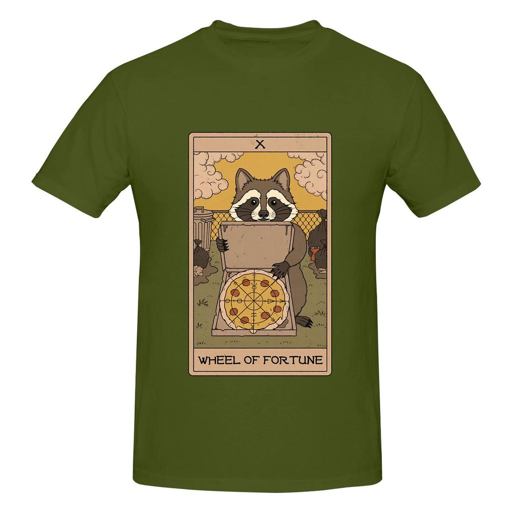 Wheel Of Fortune Raccoons Tarot Smooth Tshirt Street Vibe Highdefinition Printing Tee