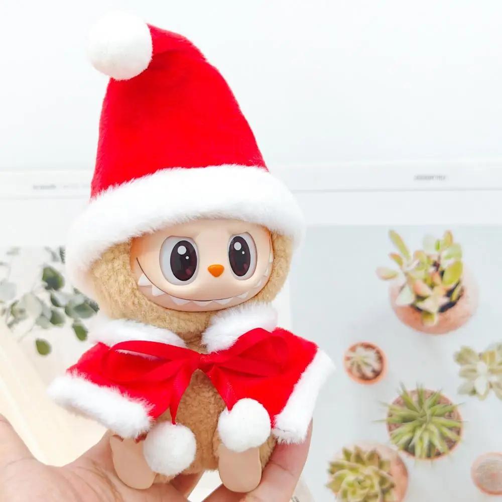 Mini Doll'S Clothes Outfit Accessories For Labubu Idol V1 V2 Christmas Cookie Man Sweater Hat New Year Clothes Gift