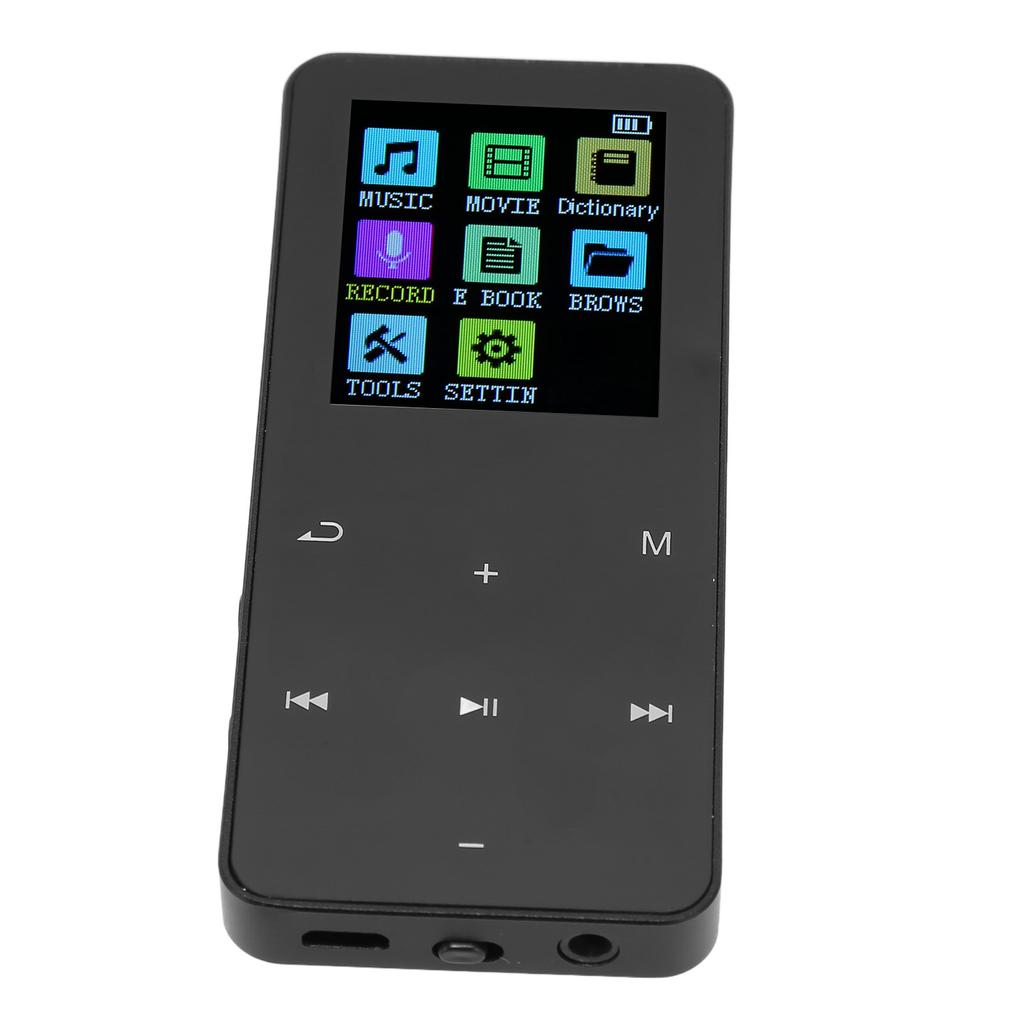 MP3 Player Bluetooth 5.0 HiFi Lossless Built in HD Speaker Pocket Music Player with FM Radio Electronic Book Alarm Clock