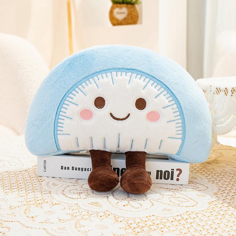 Classic Plush Pencil Case With Scissors Ruler Calculator For Students And Kids