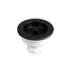 Sink Strainer Plug - AIMOONSA - 114 Mm - 38 Mm Drain Basket - Black - PP/ABS