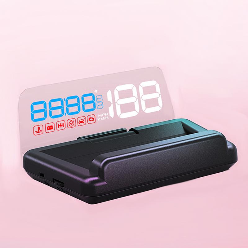 1 Juego Proyector de Parabrisas de Proyección Hud 3D Para Todos los Coches Head Up Display Alarma de Exceso de Velocidad de Agua Alarma Inteligente de Cansancio