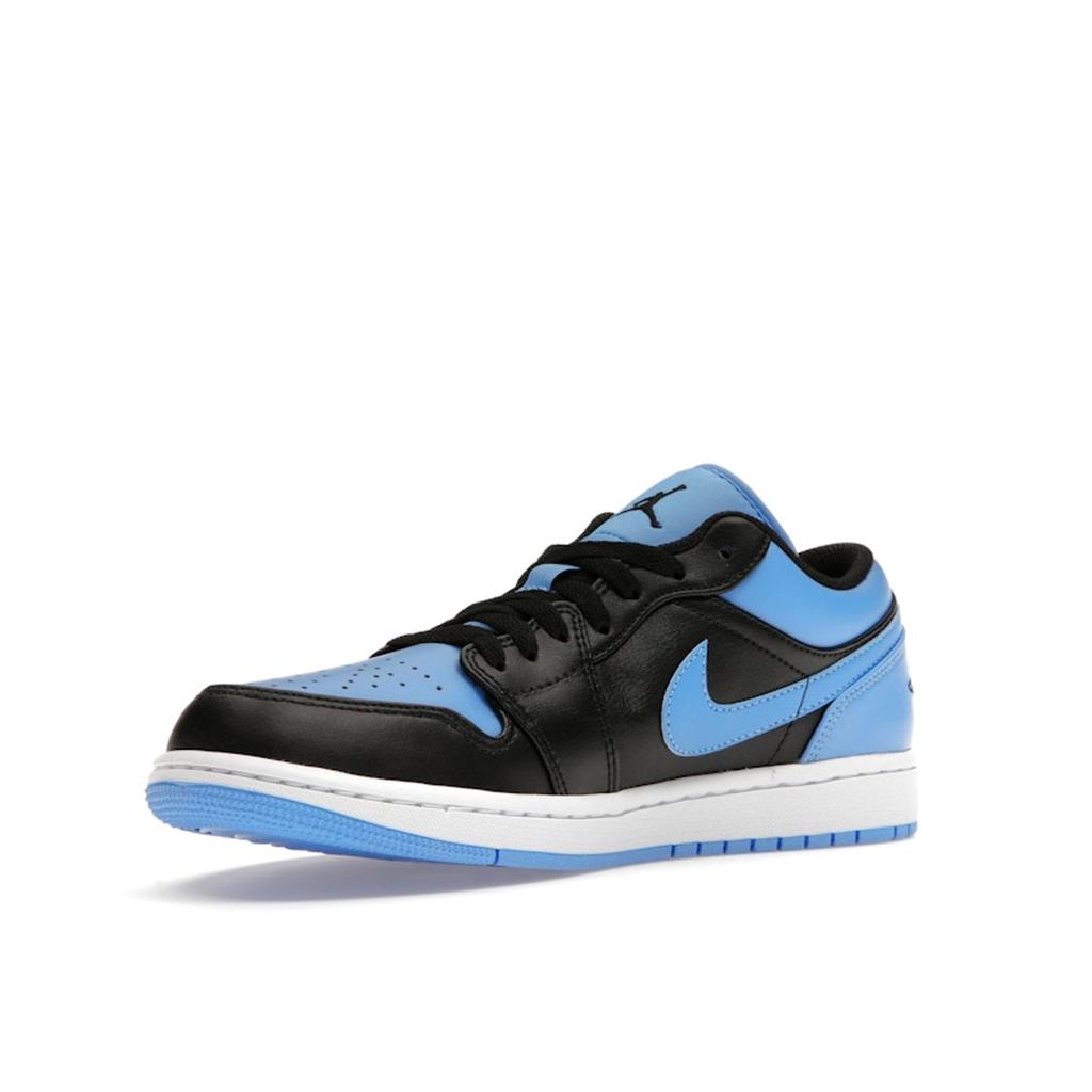 Air Jordan 1 Low University Blue Men Sneakers Black White 553558-041