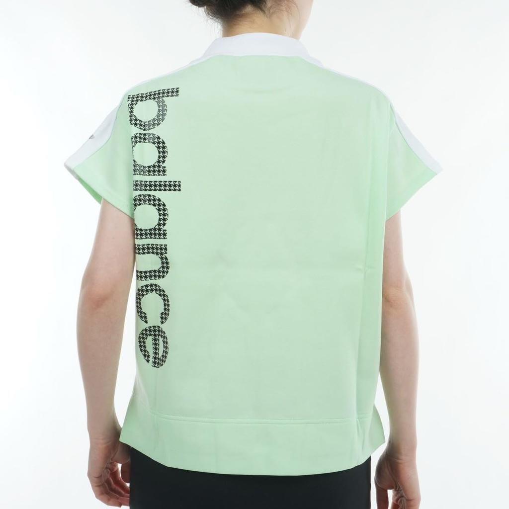 Golf Short Sleeve Mock Neck Sweatshirt Shape Green 1 [New Balance] Women's (Lightweight, Retention, Stretch) / 012-4164501 130_Light [M]