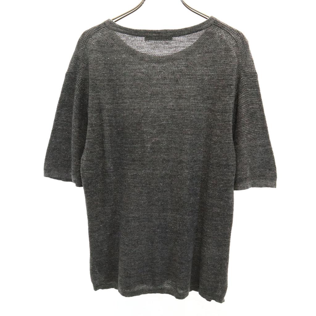 Pulover cu mânecă scurtă din in JOURNAL STANDARD L tricot gri Bărbați Second-hand