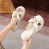 Fashion Womens Slippers 2025 Summer New High-End Bow Platform Comfortable Casual Sandals Soft Sole Fashion Sandals Women