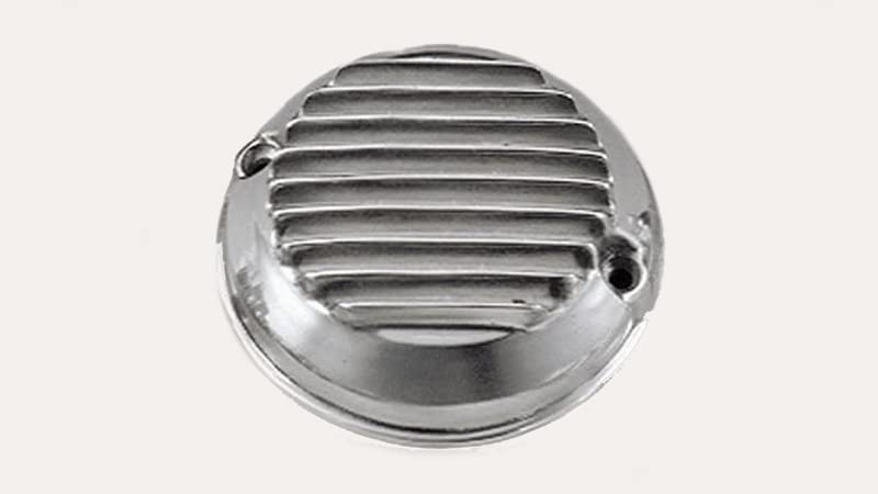 Kijima Motorcycle Parts Dress-Up Cover, Aluminum Point Cover for Honda CB400F Air-Cooled Engine, Part Number 101-0271
