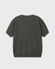 WORK ON BODY OFF Cool Bamboo Semi-Overfit V-Neck Short Sleeve Knit [Olive Green]