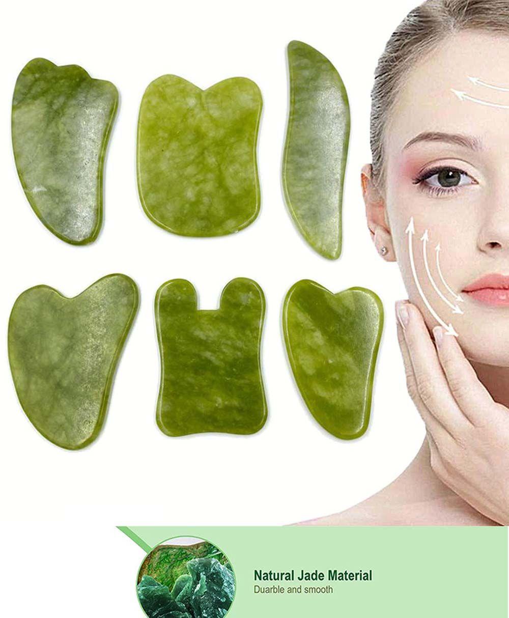 

Инструменты Натуральный камень Face Тонкий массажер для лица Скребковая пластина Гуашь Скребок Доска Гуаша