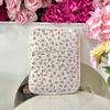 Women Floral Puffy Laptop Sleeve Laptop Bag Cover Computer Protective Sleeve for MacBook Ipad