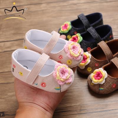 floral baby shoes