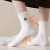 1Pair Thick Capybara Socks Soft Middle Tube Socks Fashion Winter Socks  for Woman Girls