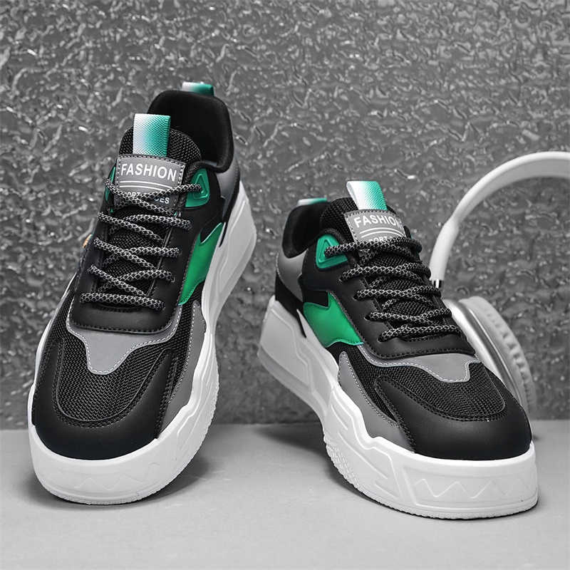 Fashion Height Up Increases Height Training Shoes Men Walking Sports Sneakers Skateboard For Teenager Advanced Play Advanced Newest