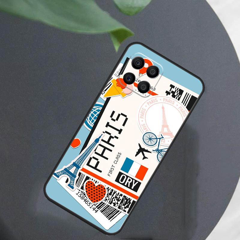 New York TOKYO Traveltickets Case For Honor Magic 8 7 6 5 Pro Cover For Honor X9c X9b X9a X8a X8b 50 70 90 200 400 Lite