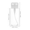 Lurrose Pump Bottle Dispenser 300ml Clear Cotton Pad Type Easy Use Makeup Remover Toner Refillable Travel Bottle Transparent One-Handed