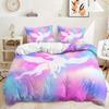 Three-Piece Closed-Eye Unicorn Eyelash Quilt Cover Bedding Kit Children'S Room