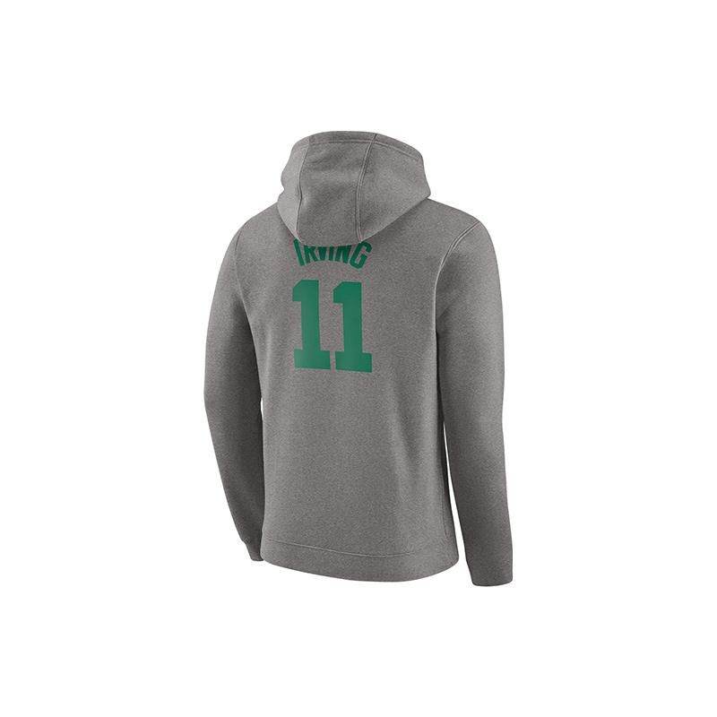 Nike Celtics Kyrie 11 Letter Print American Casual Hoodie Men hoodies Gray 929265-063