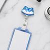 Telescopic Badge Holder Cute Glitter Reels, Acrylic Retractable with Clip, ID Name Tag Reel Card for Nurse Teacher Keychain Nurses