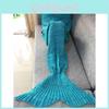 Mermaid Tail Throw Blanket With Acrylic Material For Kids And Adults Perfect For Spring And Fall