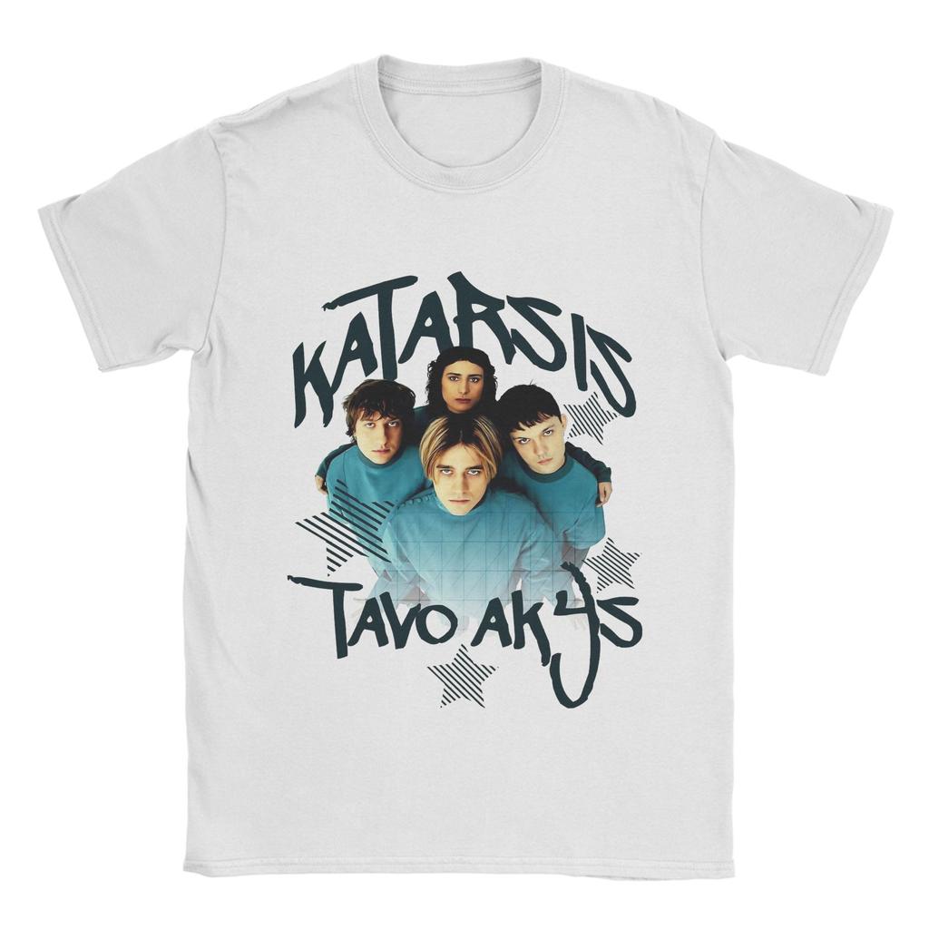 Men T-Shirts Katarsis Tavo Akys Casual Pure Cotton Tee Shirt Short Sleeve Eurovision 2025 T Shirt Clothes Birthday Gift