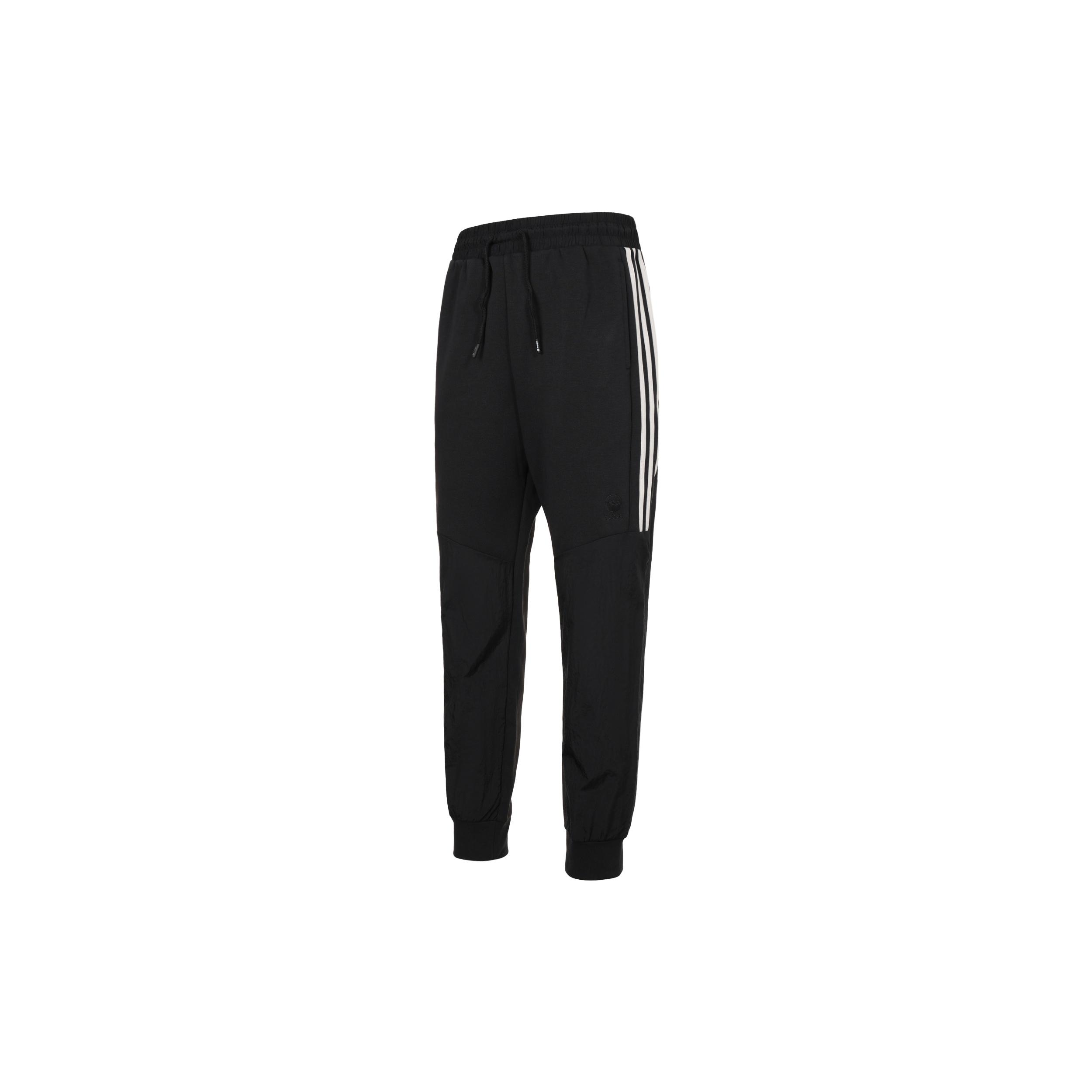 Men s adidas neo Side Stripe Solid Color Bundle Feet Sports Pants/Trousers/Joggers Black HC9679 XS